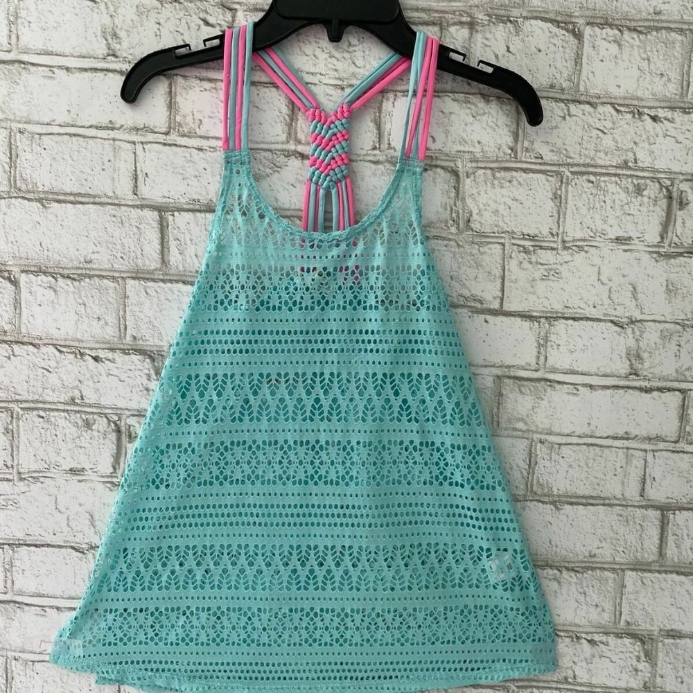 Miken Big Girls Macrame Cover Up Dress